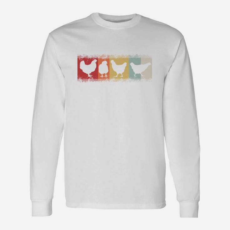 Chicken Vintage For Animal Lovers Long Sleeve T-Shirt