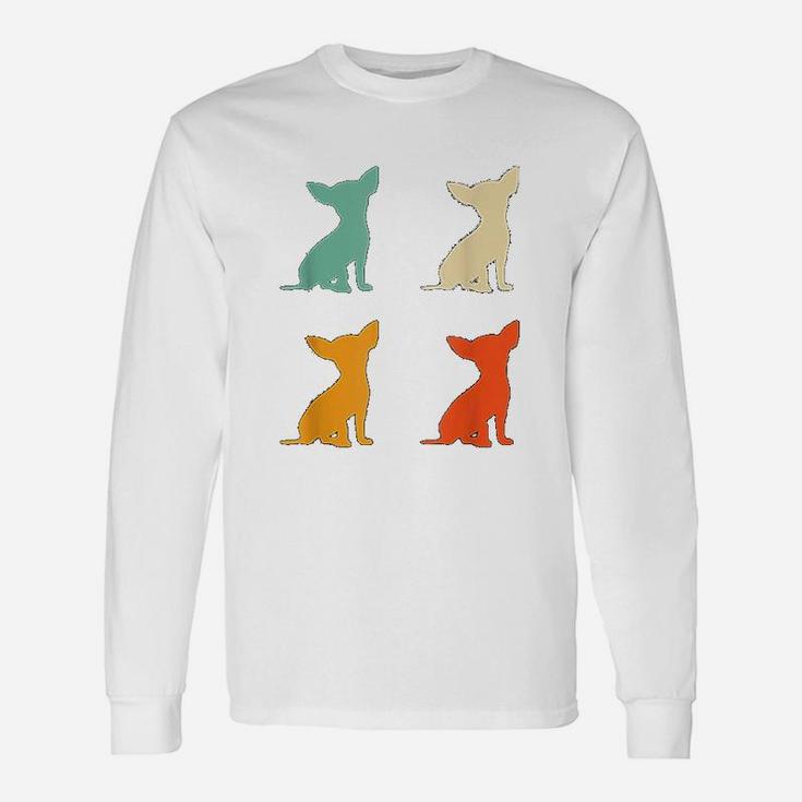 Chihuahua For Dog Lover Retro Chihuahua Vintage Dog Long Sleeve T-Shirt