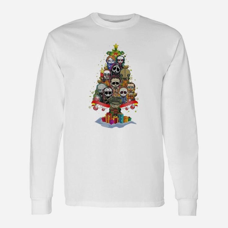 Christmas Tree Horror Character Merry Christmas Long Sleeve T-Shirt