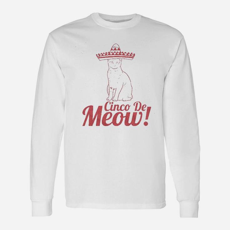 Cinco De Meow Long Sleeve T-Shirt