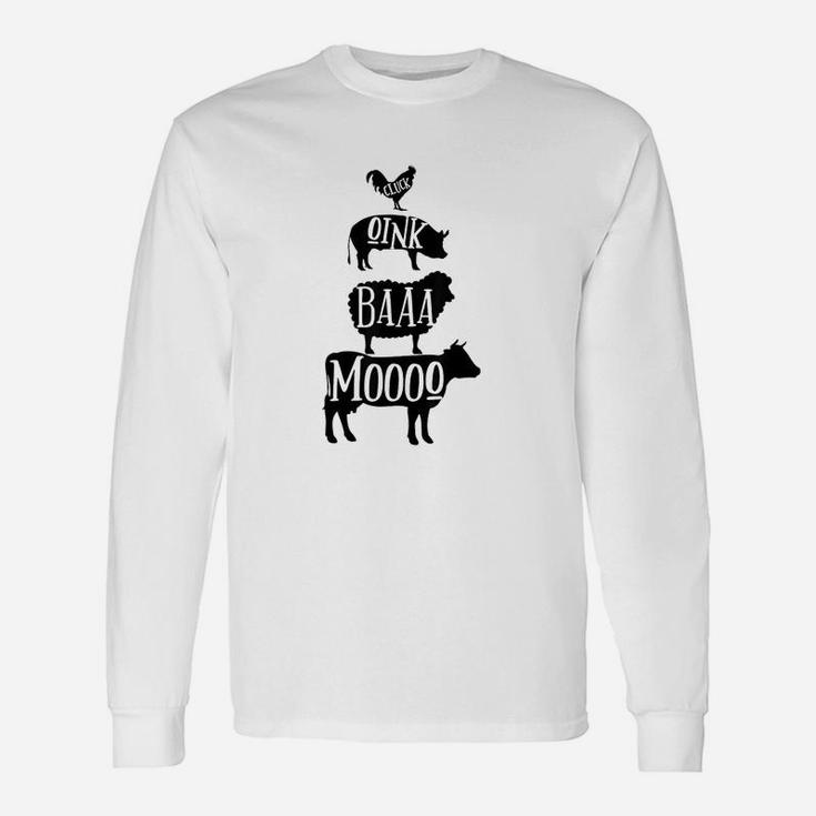 Farm Animals Shirt | Stacked Farm Animal Sounds Silhouettes Farm Animals Shirt | Stacked Farm Animal Sounds Silhouettes