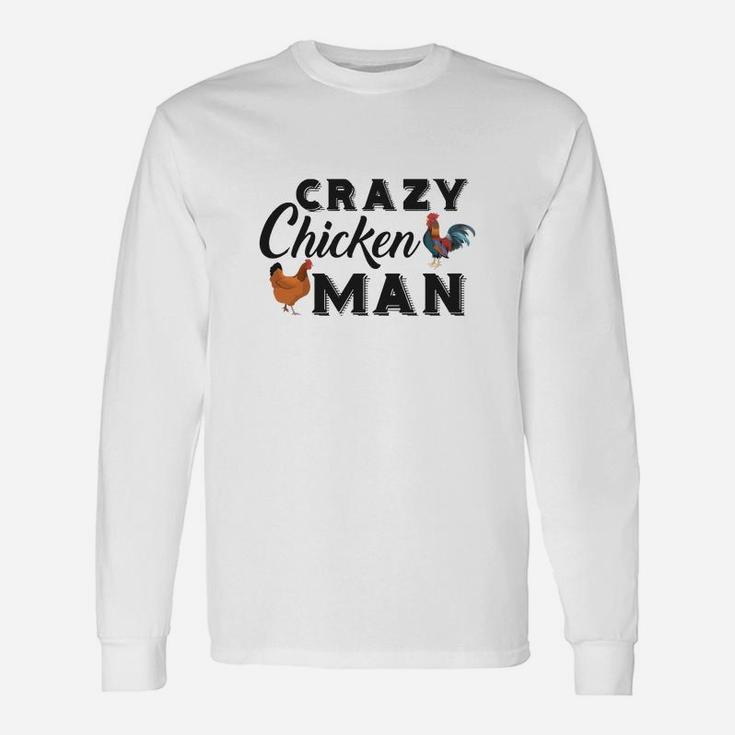 Crazy Chicken Chicken Long Sleeve T-Shirt
