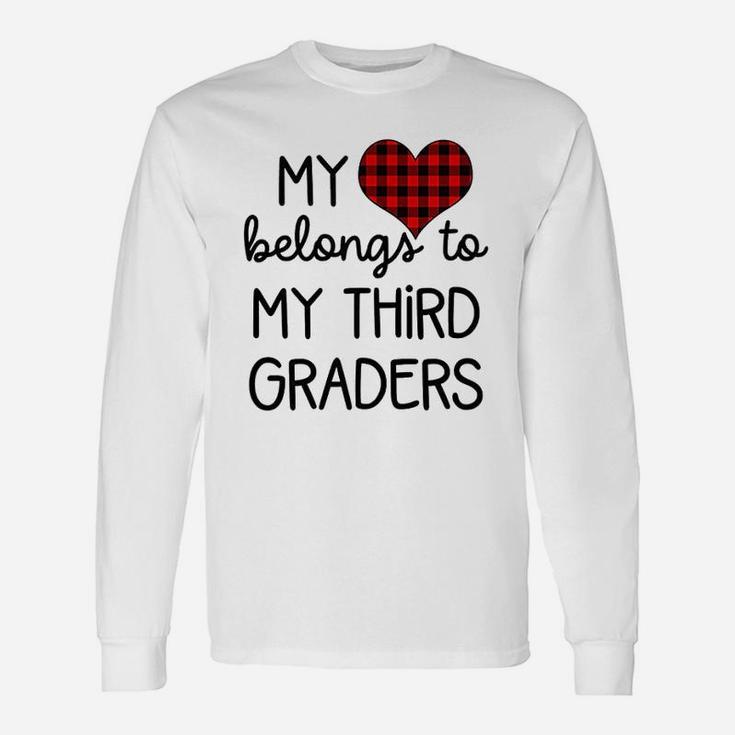 Cute Sweet Valentines Day Idea For Third Grade Teacher Long Sleeve T-Shirt