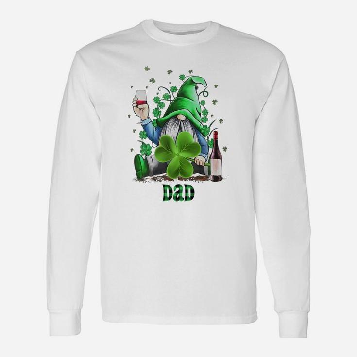 Dad Gnome St Patricks Day Matching Long Sleeve T-Shirt