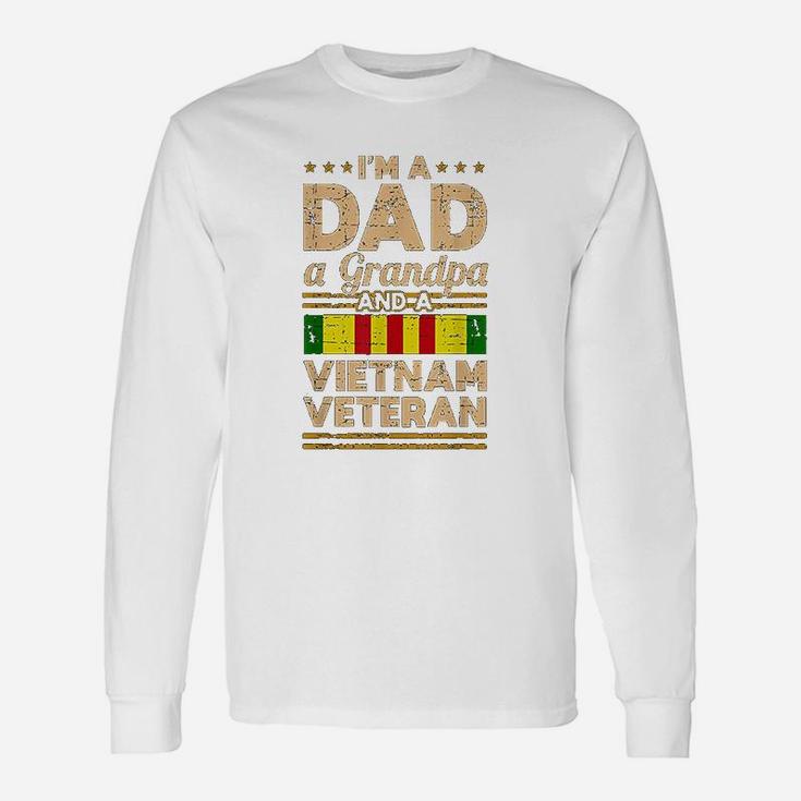 Dad Grandpa Vietnam Veteran Vintage Long Sleeve T-Shirt