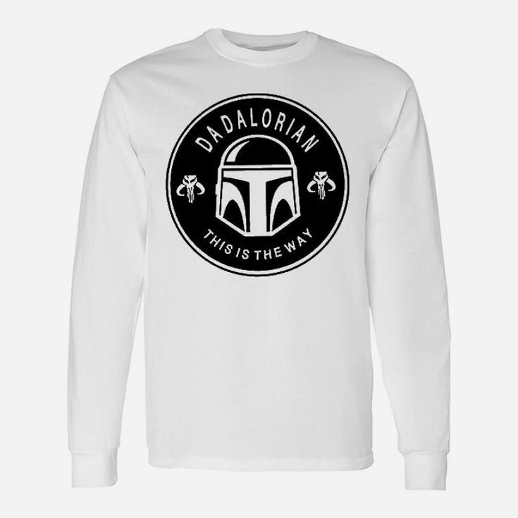 Dadalorian This Is The Way, dad birthday gifts Long Sleeve T-Shirt