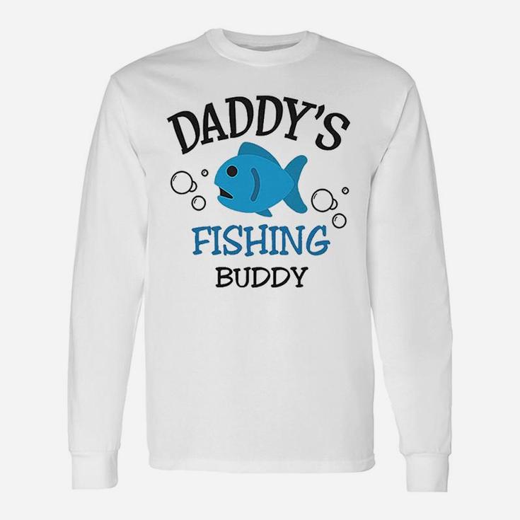 Daddy Dad Father Fishing Buddy Style Long Sleeve T-Shirt
