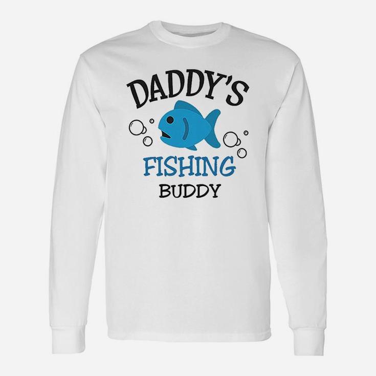 Daddys Dad Father Fishing Buddy Style B Fathers Day Long Sleeve T-Shirt