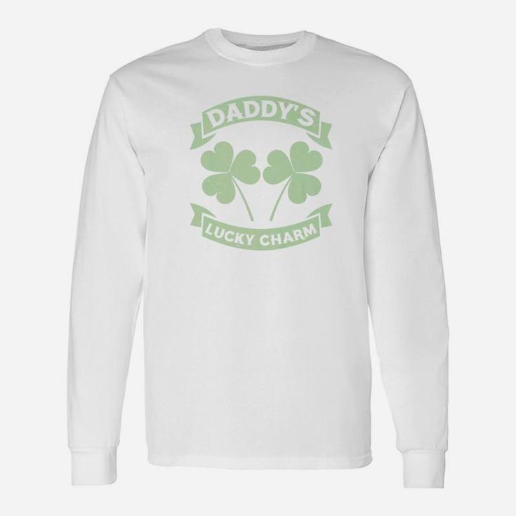 Daddys Lucky Charm St Patricks Day St Pattys Day Long Sleeve T-Shirt