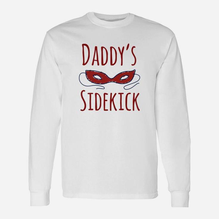 Daddys Masked Super Sidekick Fathers Day Premium Long Sleeve T-Shirt