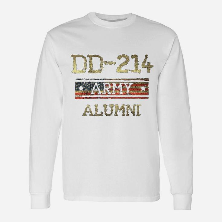 Dd-214 Us Army Vintage Veteran Retired Military Long Sleeve T-Shirt