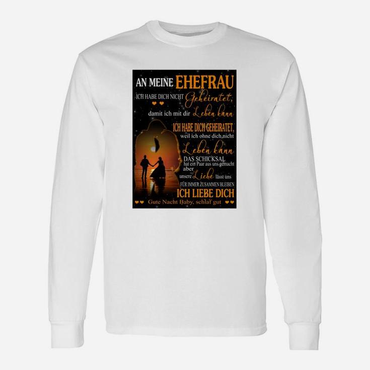 Dekke Für Ehefrau Valentinstag Gesschenk Gburtstagsgeschenk Für Ehefrau Decke Für Die Liebe 5 S Langarmshirts