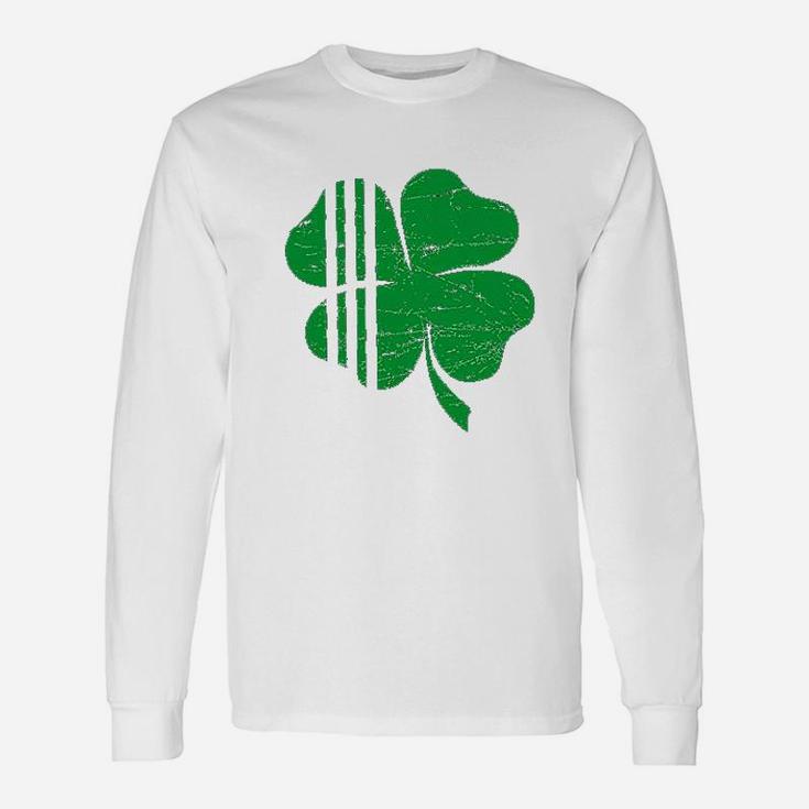 Distressed Shamrock St Patricks Day Irish Pride Long Sleeve T-Shirt