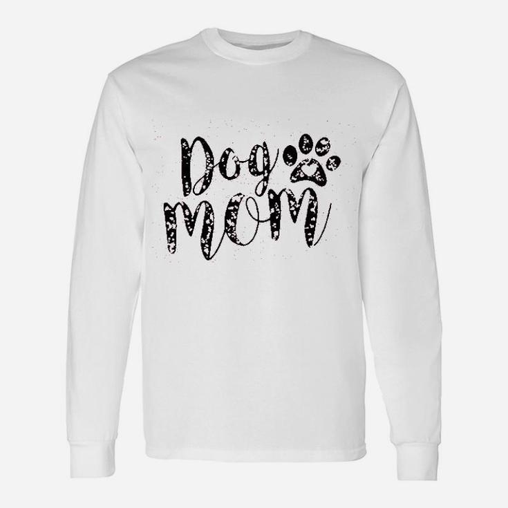 Dog Mom Puppy Paws Long Sleeve T-Shirt