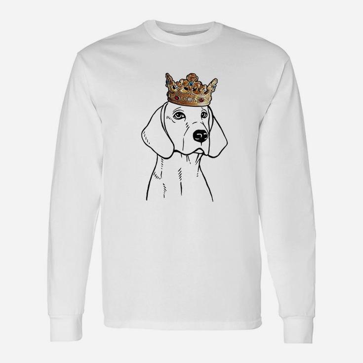 Dog Wearing Crowns Long Sleeve T-Shirt