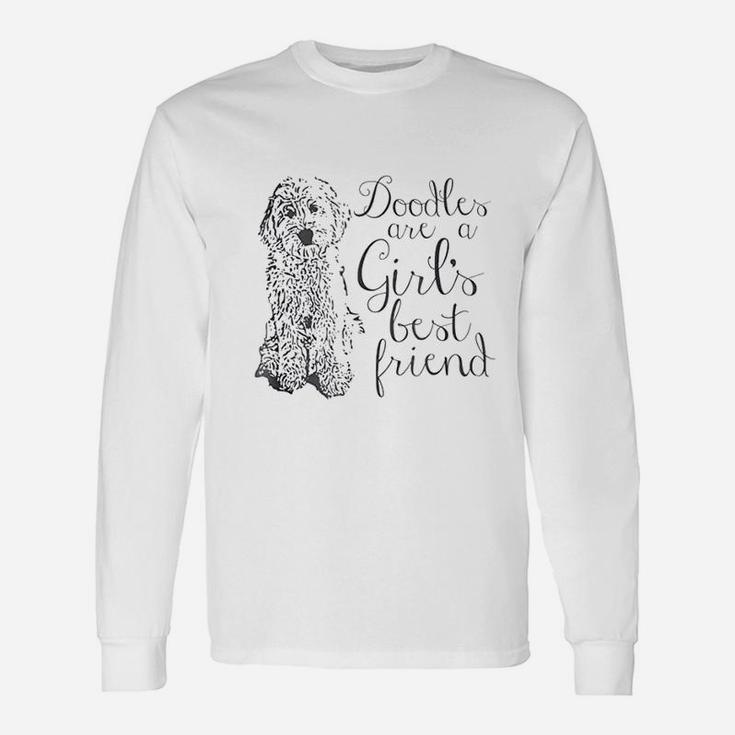 Doodles Are A Girls Best Friend Golden Labradoodle Long Sleeve T-Shirt