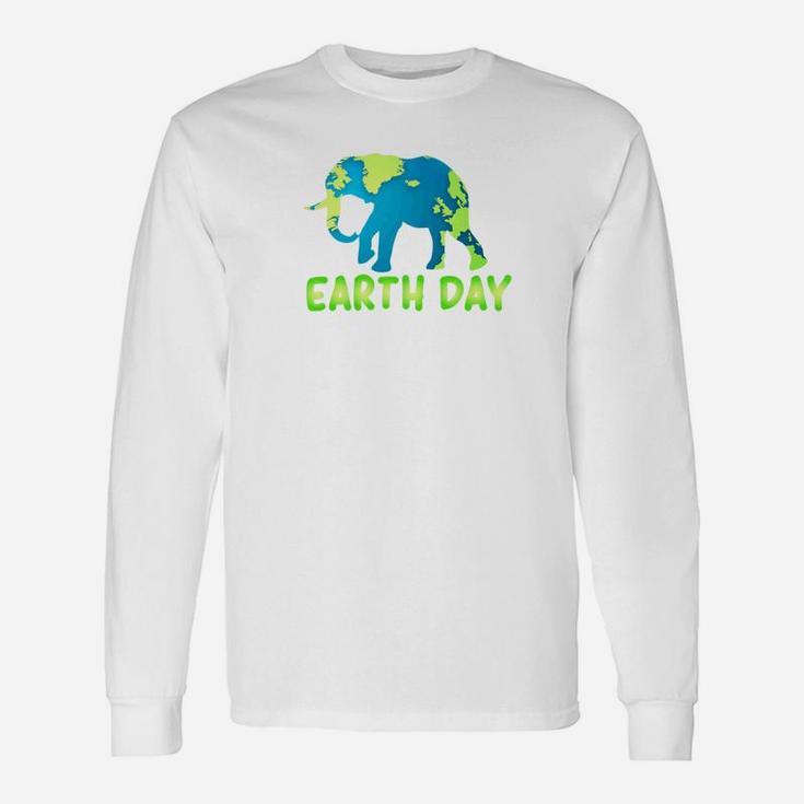 Earth Day 2019 For Teachers And With Elephant 2 Long Sleeve T-Shirt