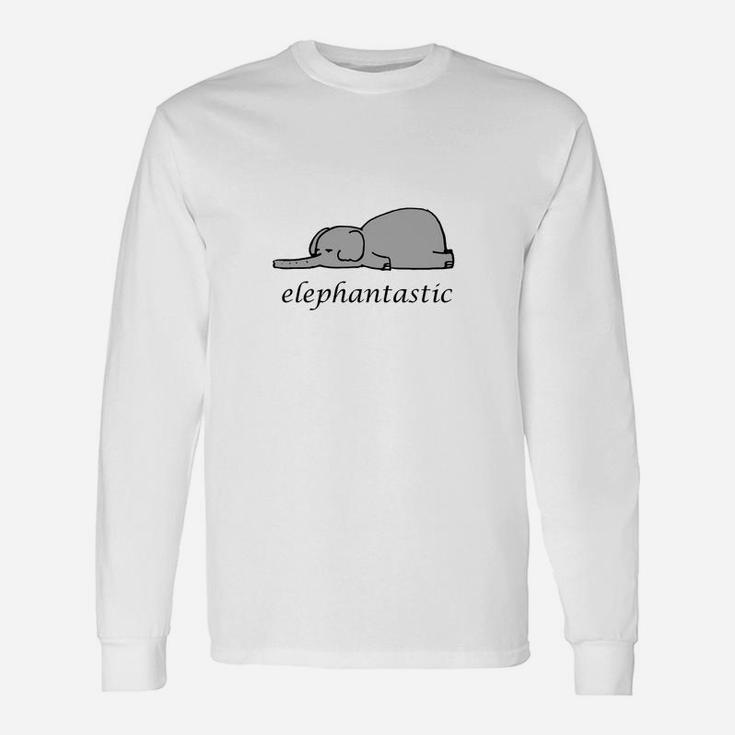 Elefant Lustig Periode Mädchen Langarmshirts