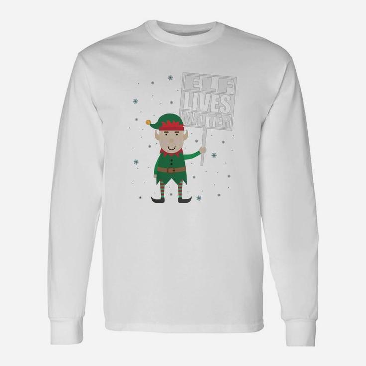 Elf Lives Matter Christmas Elf Shirt Long Sleeve T-Shirt