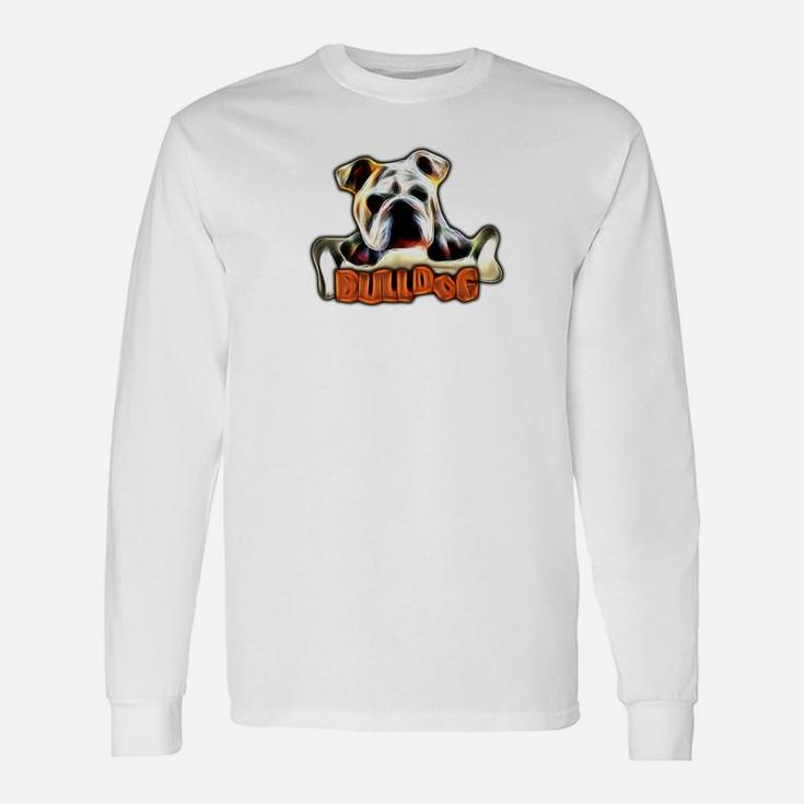 English Bulldog Mom Dad Dog Lover Owner Tee Shirt Long Sleeve T-Shirt