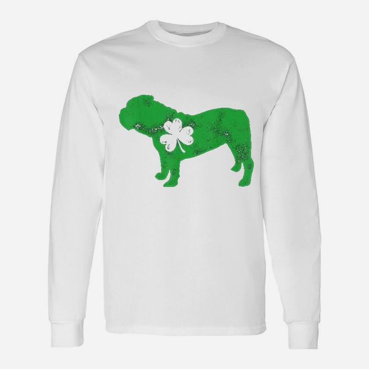 English Bulldog St Patricks Day Long Sleeve T-Shirt