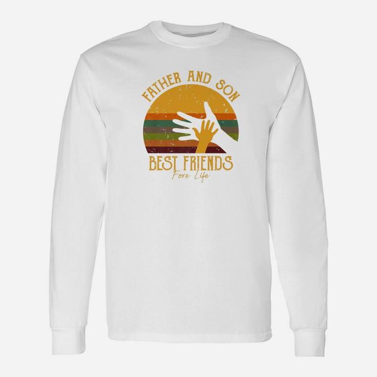 Father And Son Best Friends For Life Holding Hands Premium Long Sleeve T-Shirt