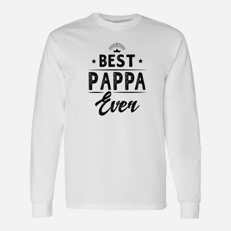Fathers Day Best Pappa Ever Grandpa Men Long Sleeve T-Shirt