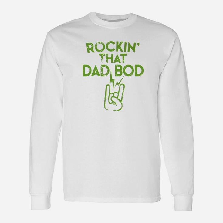 Fathers Day Dad Bod Fat Fit Daddy Premium Long Sleeve T-Shirt