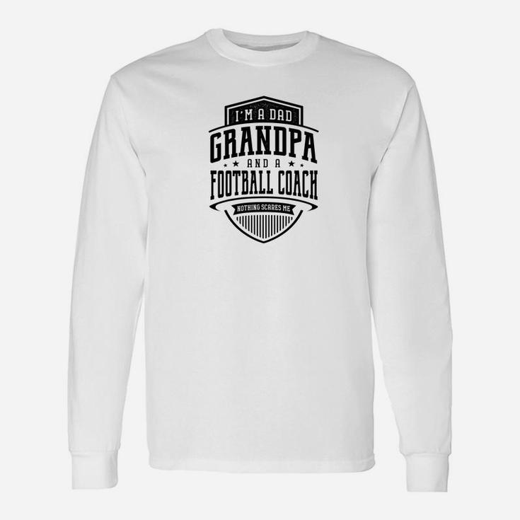 Fathers Day Im A Dad A Football Coach Men Long Sleeve T-Shirt