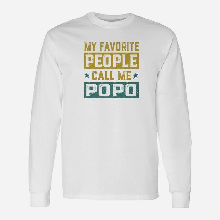 My Favorite People Call Me Popo Fathers Day Men Premium Long Sleeve T-Shirt