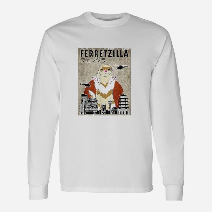 Ferretzilla Vintage Ferret Long Sleeve T-Shirt