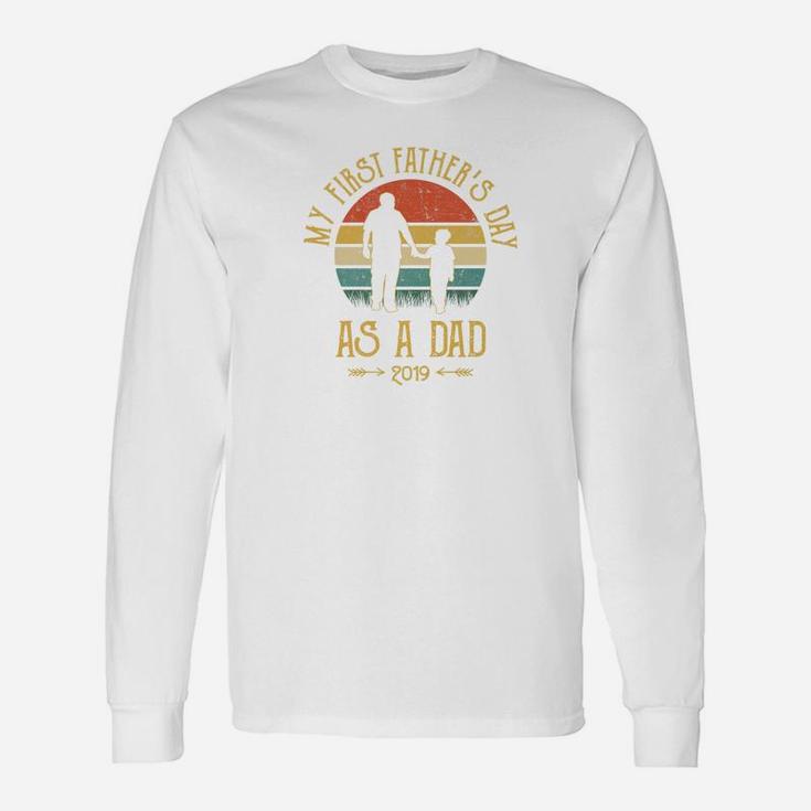 My First Fathers Day As A Dad 2019 Fathers Day Premium Long Sleeve T-Shirt