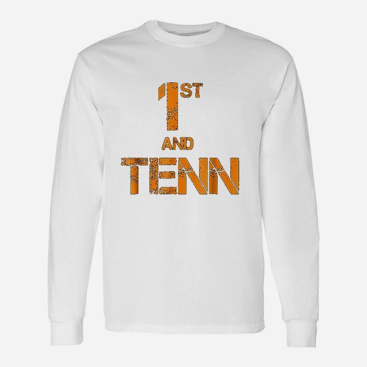 First And Ten Tennessee State Orange Football Fan Long Sleeve T-Shirt