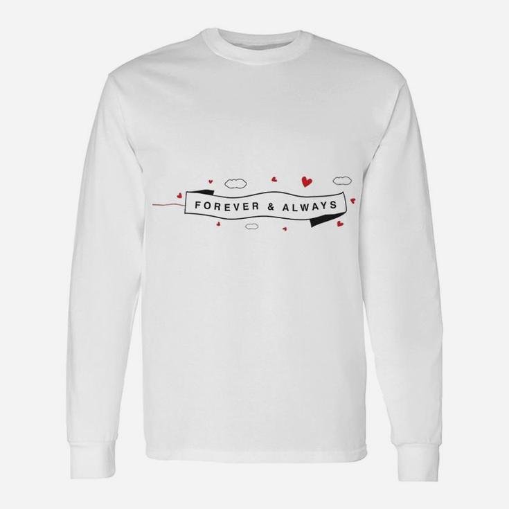 Forever And Always Couple For Bride And Groom-just Married Long Sleeve T-Shirt