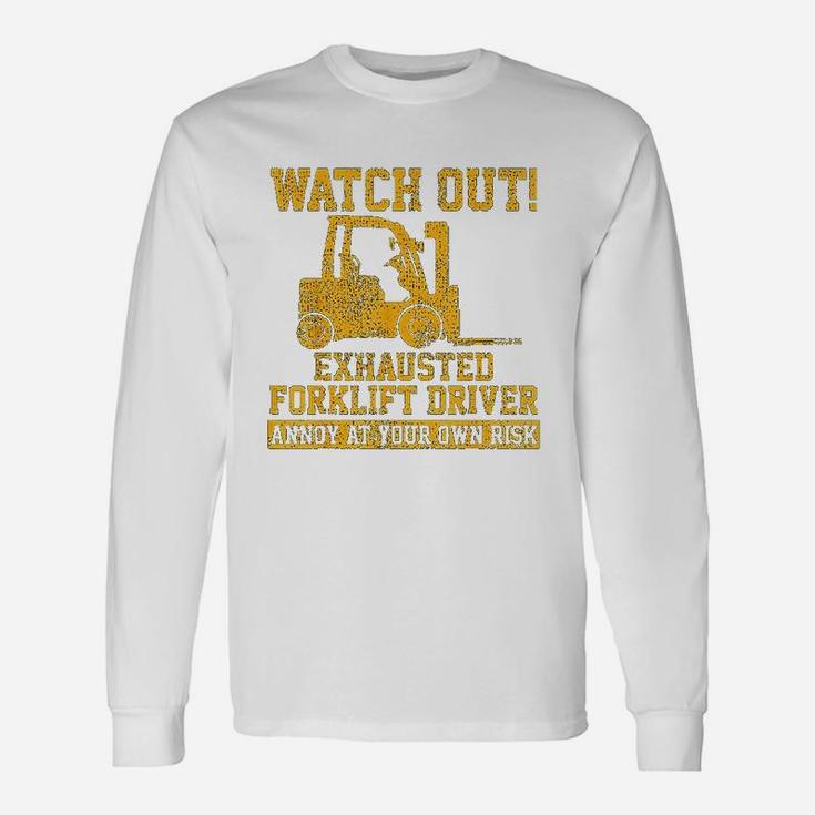 Forklift Driver Watch Out Vintage Long Sleeve T-Shirt