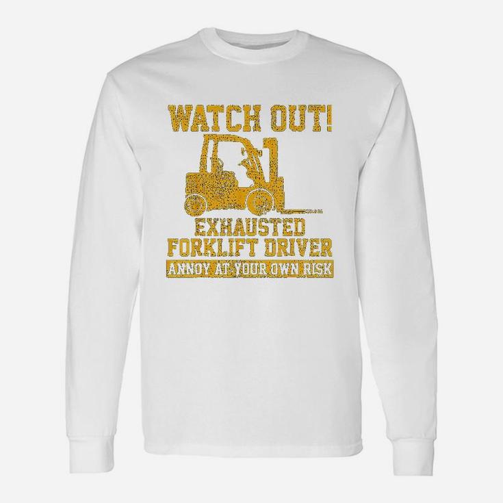 Forklift Driver Watch Out Vintage Long Sleeve T-Shirt