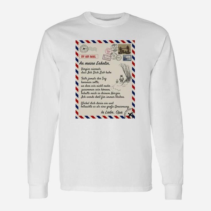 Ge Decke An Meine Enkelin-opa Langarmshirts