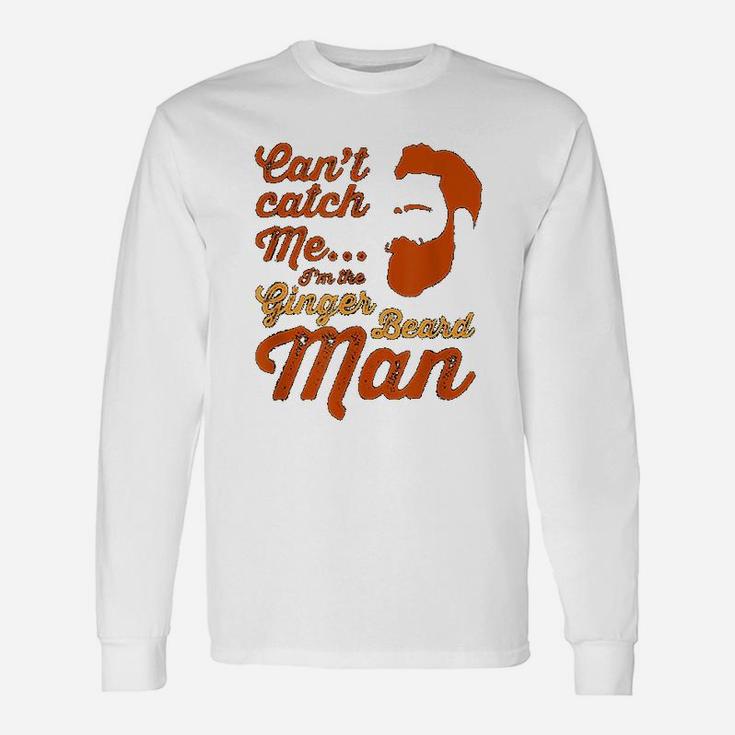 Ginger Beard Man Hipster Slogan For Men With Beards Long Sleeve T-Shirt