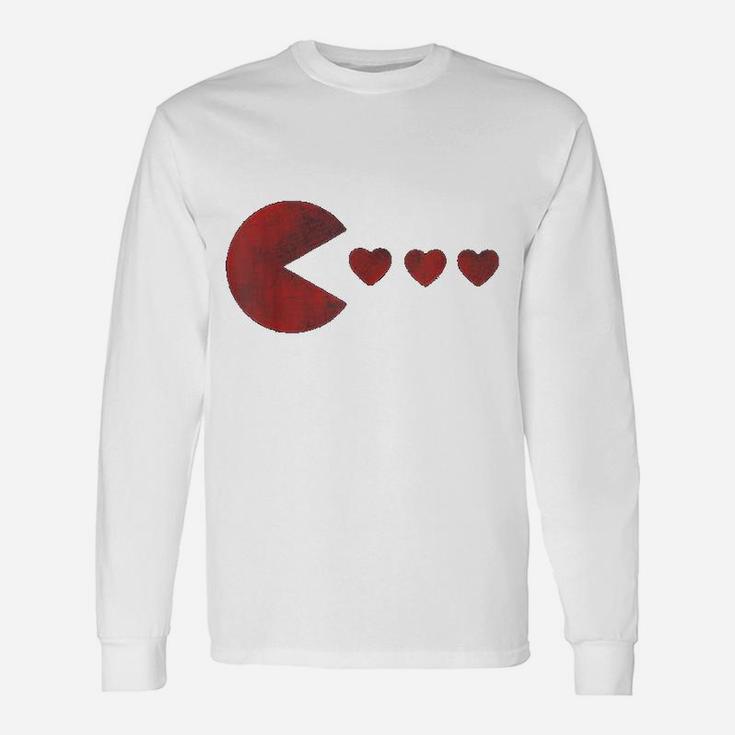 For Girls Boys Gamer Hearts Long Sleeve T-Shirt