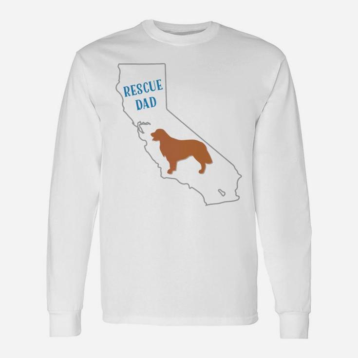 Golden Retriever Breed Rescue Dad California Long Sleeve T-Shirt