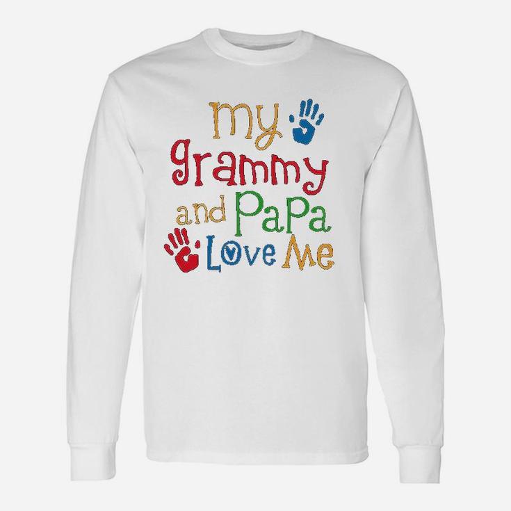 Grammy And Papa Love Me Toddler Long Sleeve T-Shirt