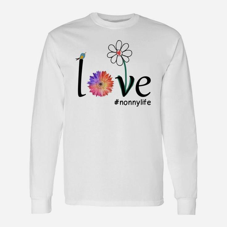 Grandmother Loves Nonny Life Cute Flower Long Sleeve T-Shirt