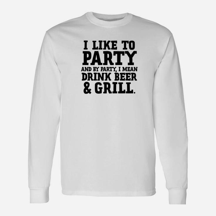 Grill Smoking Father Bbq Grilling Dad Long Sleeve T-Shirt