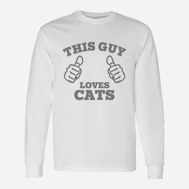 This Guy Loves Cats T-shirts Long Sleeve T-Shirt