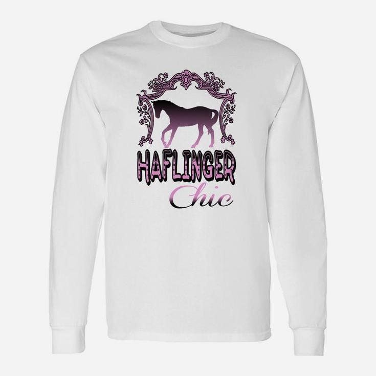 Haflinger Pferde Damen Langarmshirts, Stilvolles Chic Design