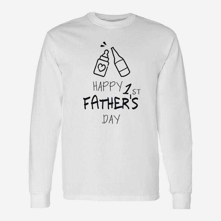 Happy 1st Father s Day And Grandpa Long Sleeve T-Shirt