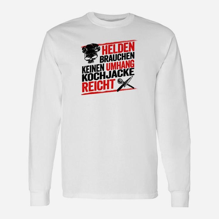 Helden-Koch Langarmshirts Kochjacke Reicht, Tee mit Küchenmotiv