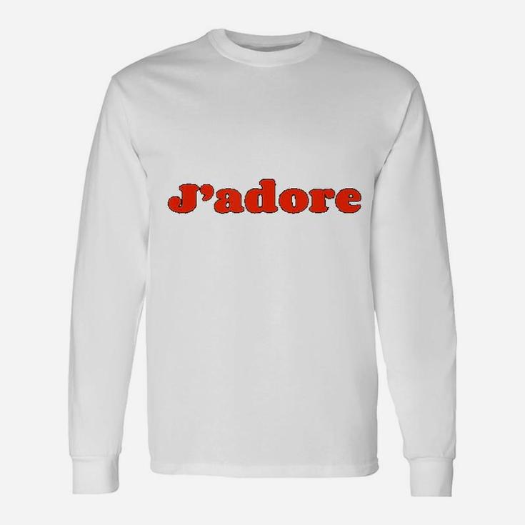 J Adore I Love Vintage French Chic Style Long Sleeve T-Shirt