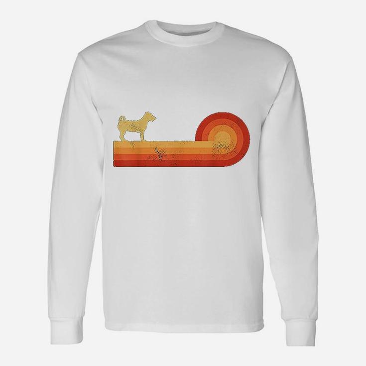 Jack Russell Retro Vintage Style 60s 70s Long Sleeve T-Shirt