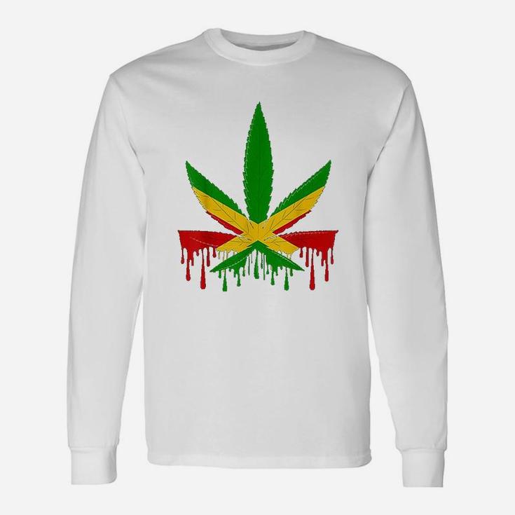 Jamaica Flag Day Jamaican Country Retro Vintage Long Sleeve T-Shirt